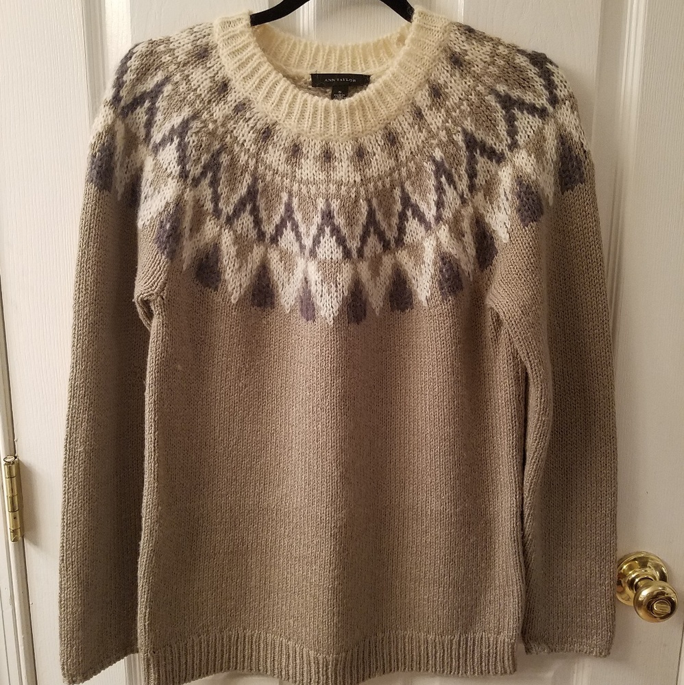 Ann Taylor Fair Isle Sweater